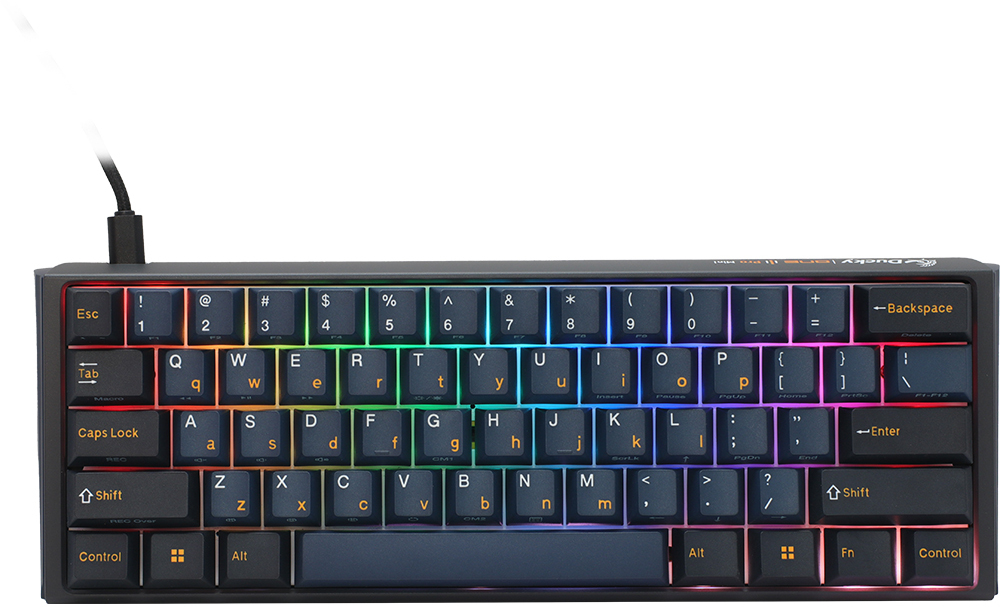 Ducky - Teclado Mecânico Ducky ONE 3 Pro Nazca Line 60% RGB 8K Polling Rate MX2A-Speed Silver (PT)