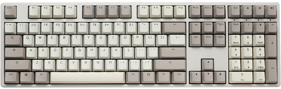 Picture of Picture of Teclado Mecânico Ducky Origin 100% Vintage MX Speed Silver (ES)