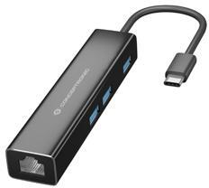 Picture of Picture of HUB USB Conceptronic 4-in-1  3x USB-A 3.0 C/ Adaptador Gigabit