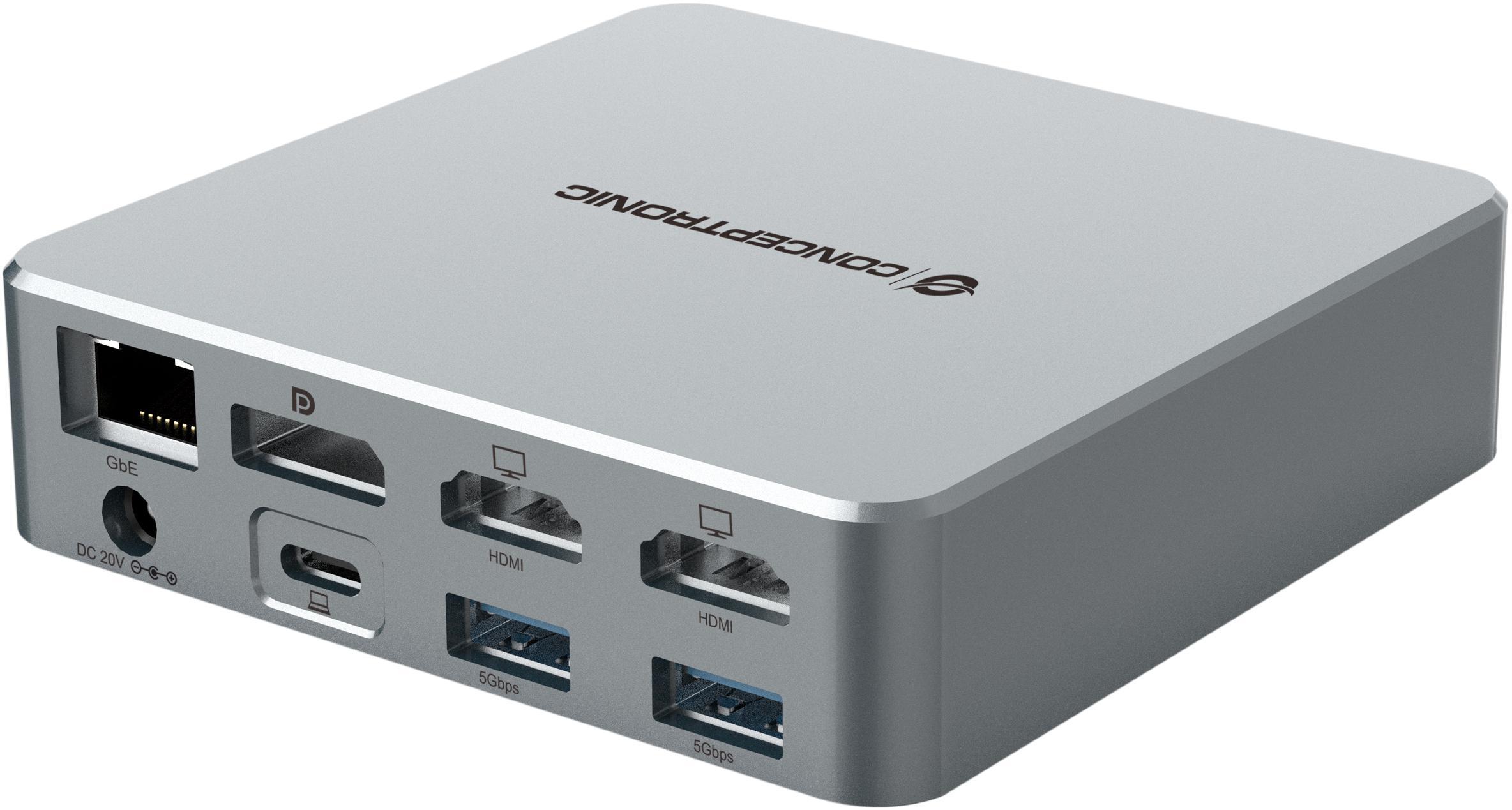 conceptronic - Docking Station Conceptronic 15-in-1 DisplayLink USB 3.2 Gen 2