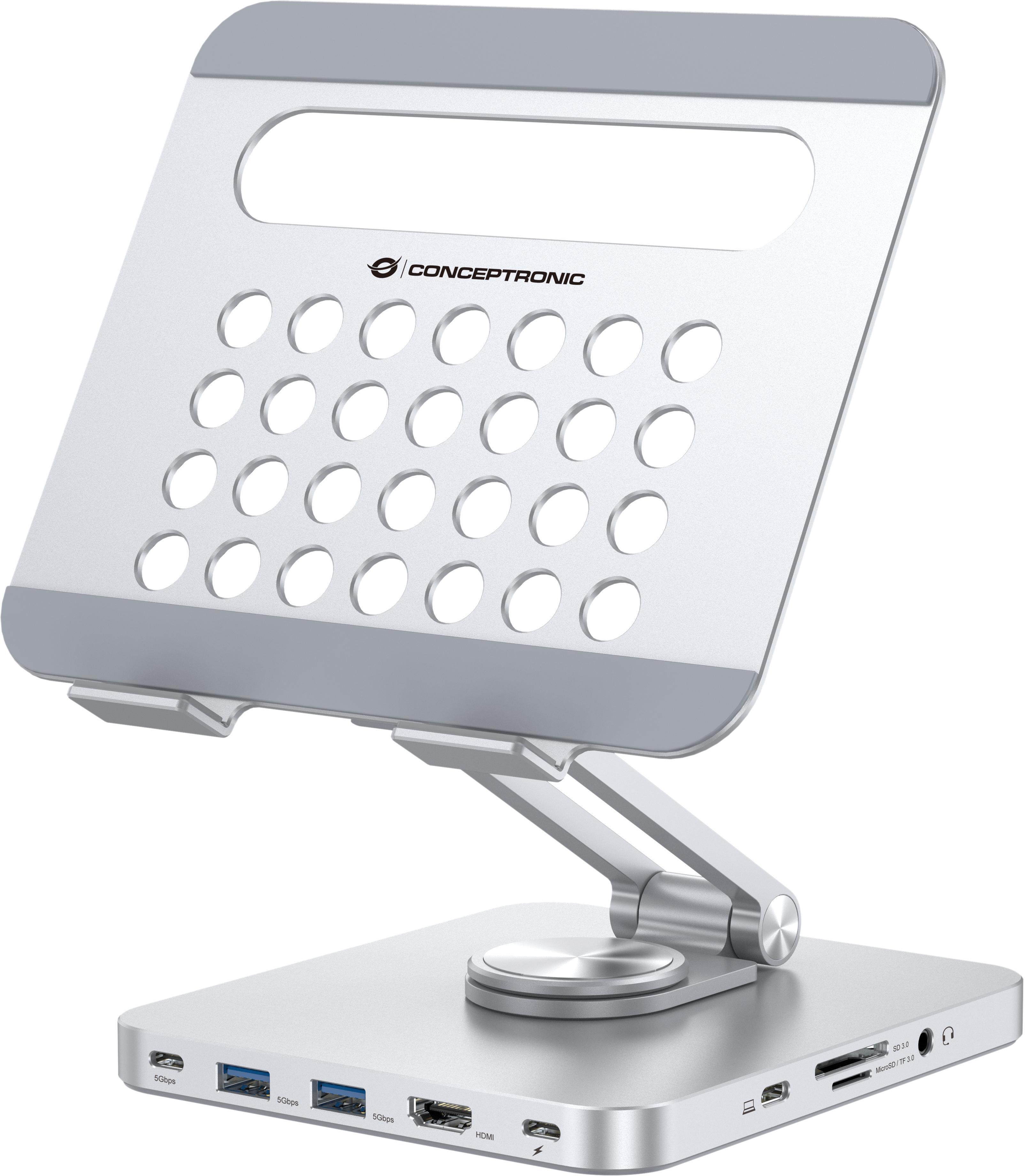 Picture of Picture of Base Conceptronic 8-in-1 para Tablet USB 3.2 Gen 1 Docking Sation
