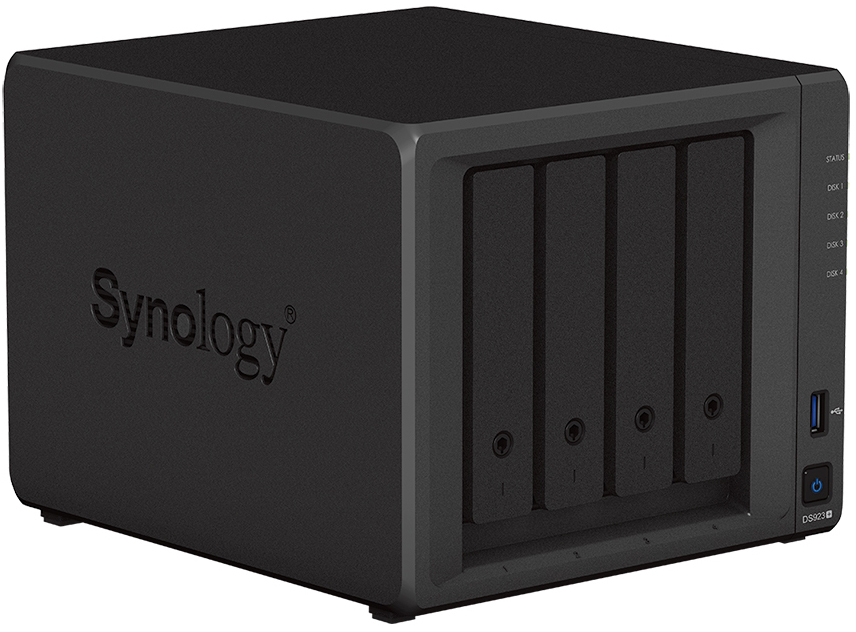 Synology - NAS Synology Disk Station DS923+ - 4 Baías - 2.6GHz-3.1GHz 2-core - 4GB RAM