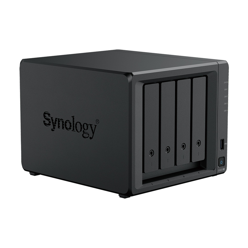 Synology - NAS Synology Disk Station DS925+ - 4 Baías - CPU 4-Core AMD Ryzen V1500B - 4GB RAM