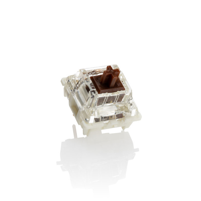 Picture of Picture of Pack 110 Switches Ducky Gateron G Pro Brown RGB, Mecânicos, 3-Pin, Táctil, MX-Stem, 55g