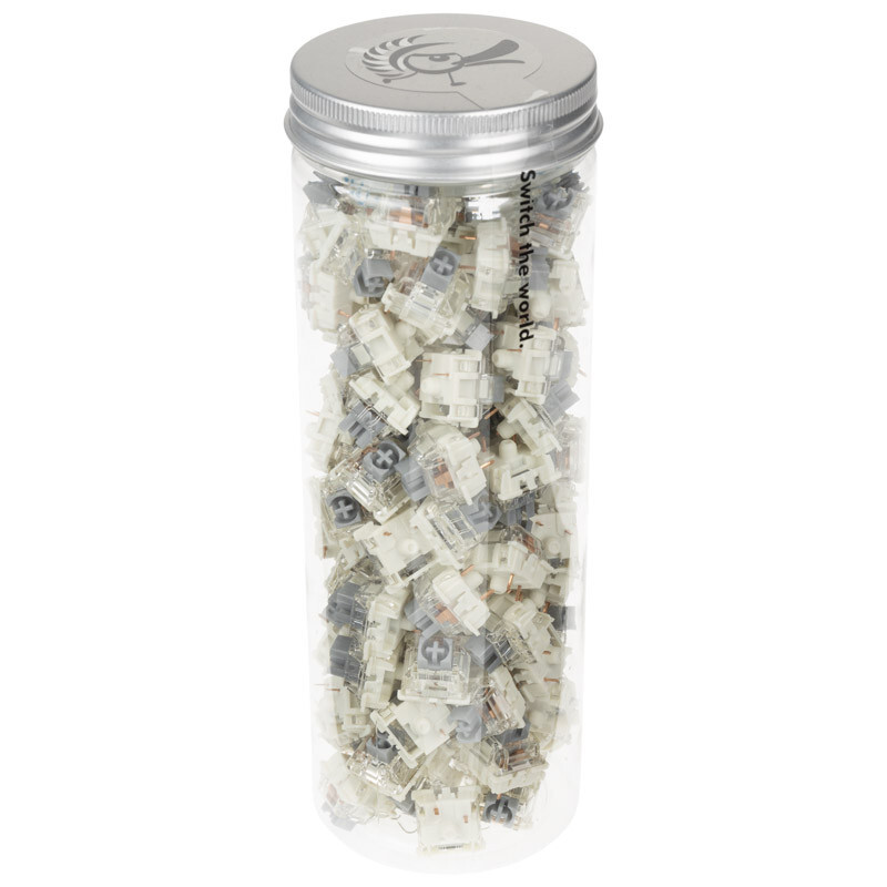 Ducky - Pack 110 Switches Ducky Gateron G Pro Silver, Mecânicos, 3-Pin, Linear, MX-Stem, 45g