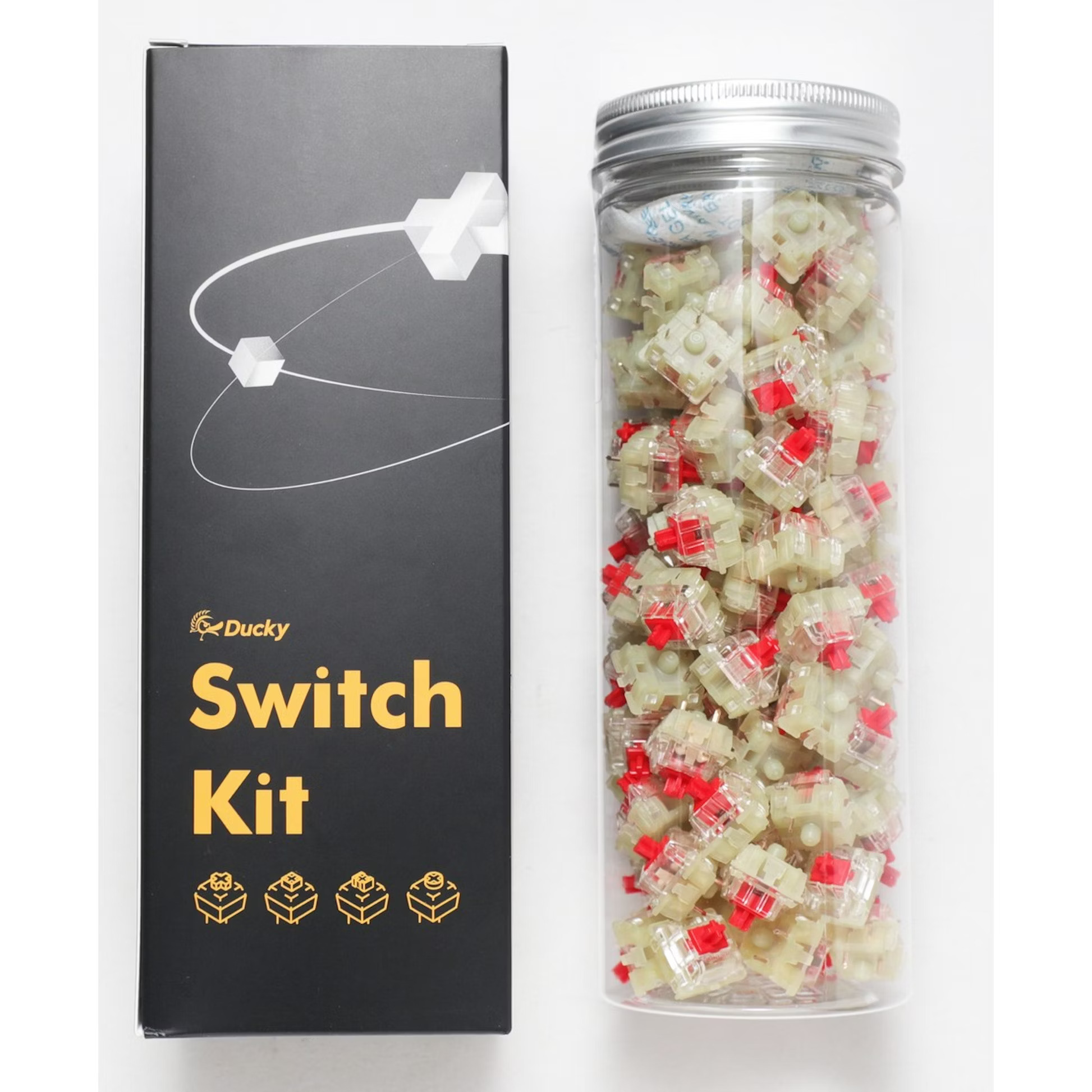 Picture of Picture of Pack 110 Switches Ducky Cherry MX RGB Red