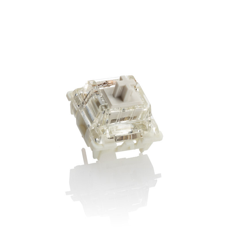Picture of Picture of Pack 110 Switches Ducky Gateron G Pro White, Mecânicos, 3-Pin, Linear, MX-Stem, 38g