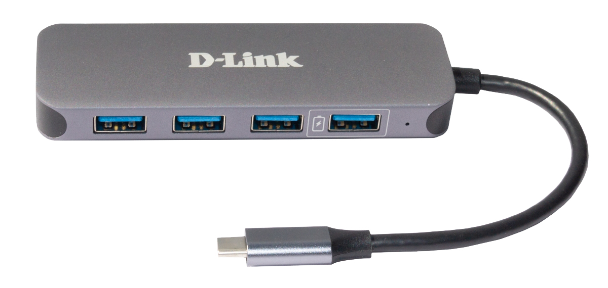 D-Link - HUB USB D-Link USB-C Macho > 3 x USB 3.0 (SS) + 1 x USB 3.0 Quick Charge (BC 1.2) + 1 x USB-C (Thunderbolt 3) (PD60W)