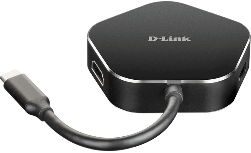 D-Link - HUB USB D-Link USB-C Macho > 2 x USB 3.0 Tipo A Femea + 1 x HDMI + 1 x USB-C (até 60W)