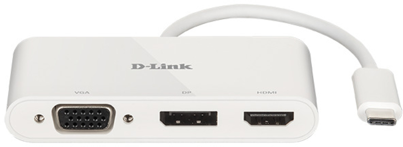 Picture of Picture of HUB USB D-Link USB-C Macho > 1 x HDMI + 1 x DisplayPort + 1 x VGA