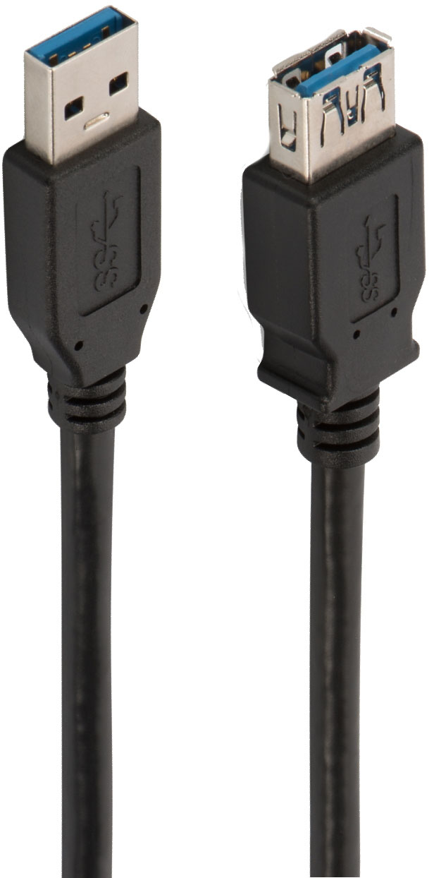 Ewent - Cabo USB 3.0 Ewent Tipo A Macho > Tipo A Fêmea 3 M Preto