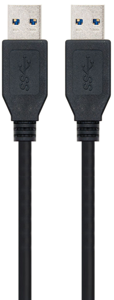 Ewent - Cabo USB 3.0 Ewent Tipo A Macho > Tipo A Macho 1 M Preto
