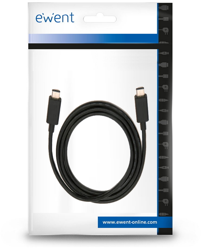 Ewent - Cabo USB-C Ewent PD 100W 20Gbps 4K 1 M