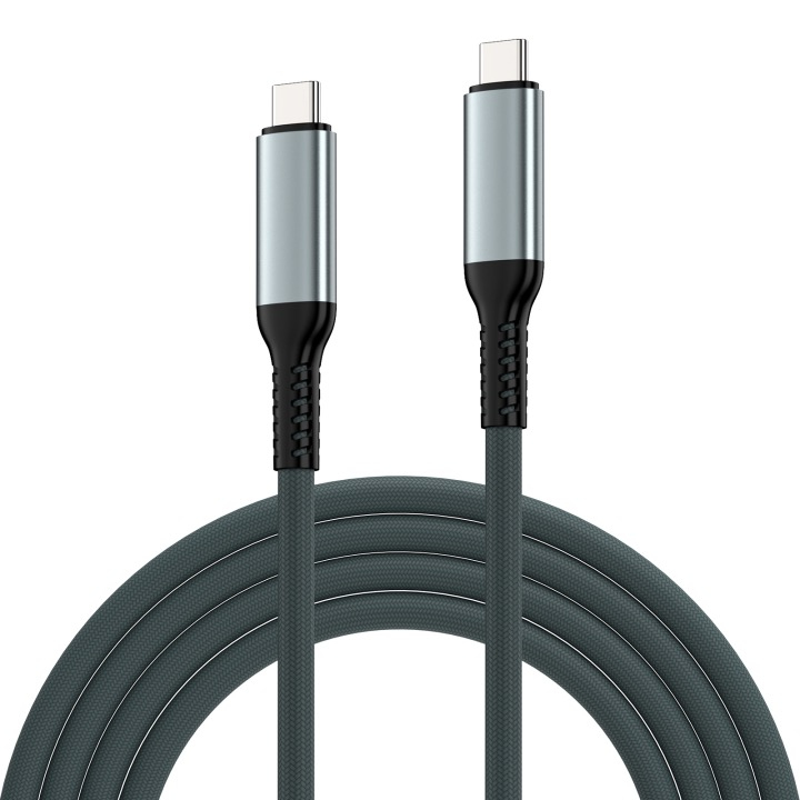 Ewent - Cabo USB-C Ewent EC1071 Fabric PD240W 40Gbps 8K/120Hz 1m Preto/Branco