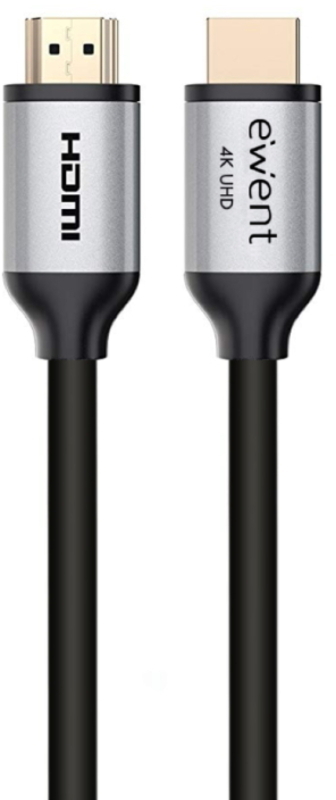 Ewent - Cabo HDMI Premium Ewent HDMI 2.0 Macho/Macho c/Ethernet 4K@60Hz 3 M Preto