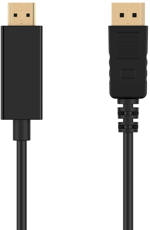 Ewent - Cabo Conversor Ewent DisplayPort 1.2 > HDMI 1.2 Macho/Macho 1.8 M Preto