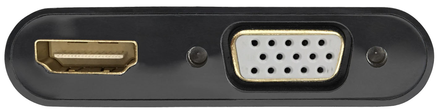 Ewent - Adaptador Gigabit Ewent DisplayPort > HDMI ( 4K@30Hz ) + VGA ( FHD )