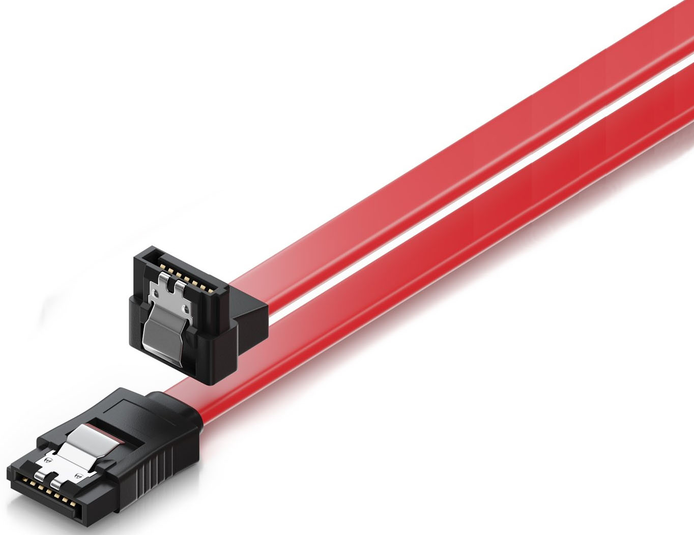 Ewent - Cabo SATA Ewent 6Gbits SATA L-Type > L-Type 90º C/Clipe 30 CM
