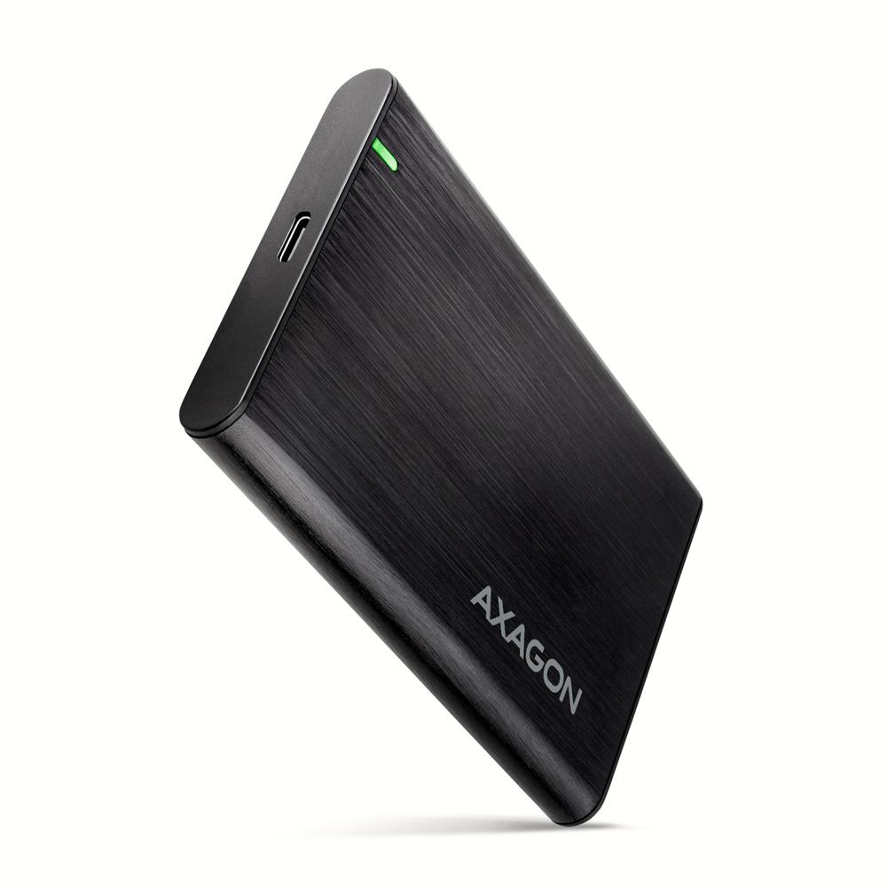 Picture of Picture of Caixa HDD Externa AXAGON EE25-A6C USB-C 3.2 Gen 1 - SATA 6G 2.5" SCREWLESS ALU Preta