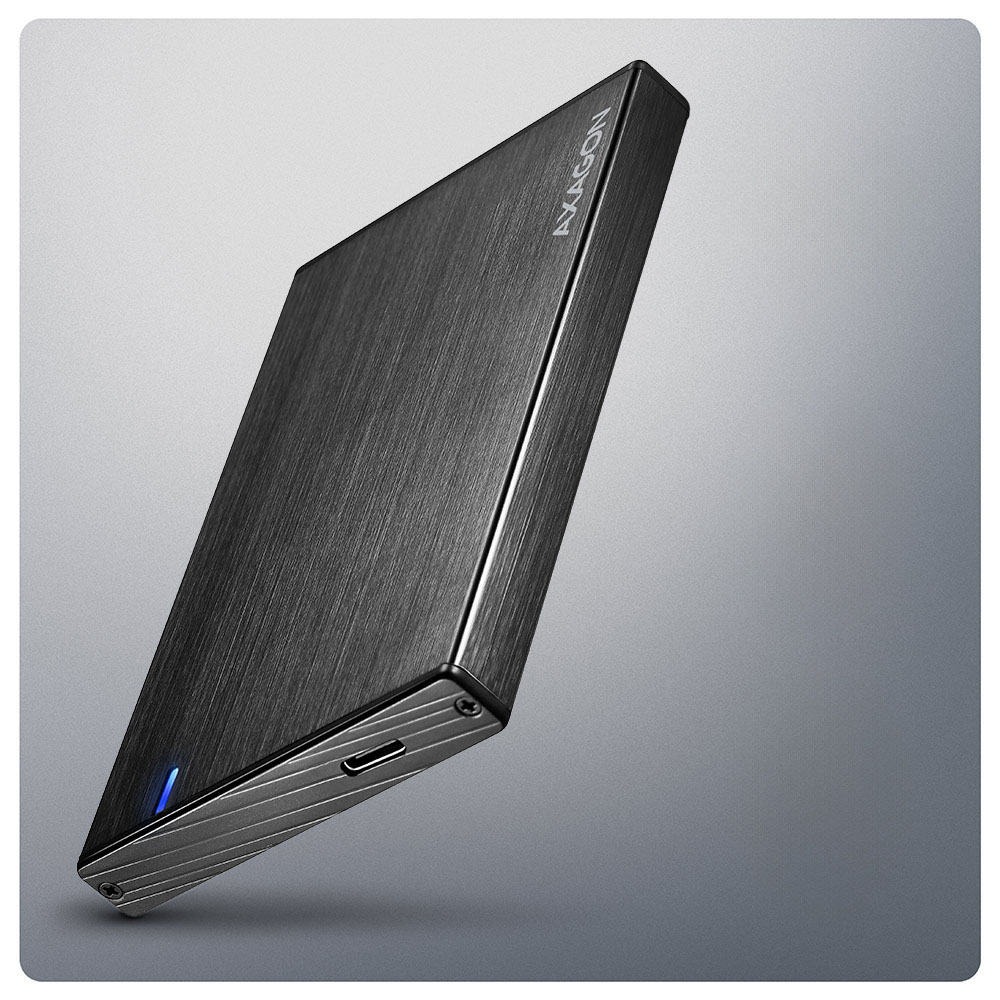 AXAGON - Caixa Externa AXAGON EE25-XA6C para SSD/HDD 2.5" USB-C, SATA 6G, Aluminio