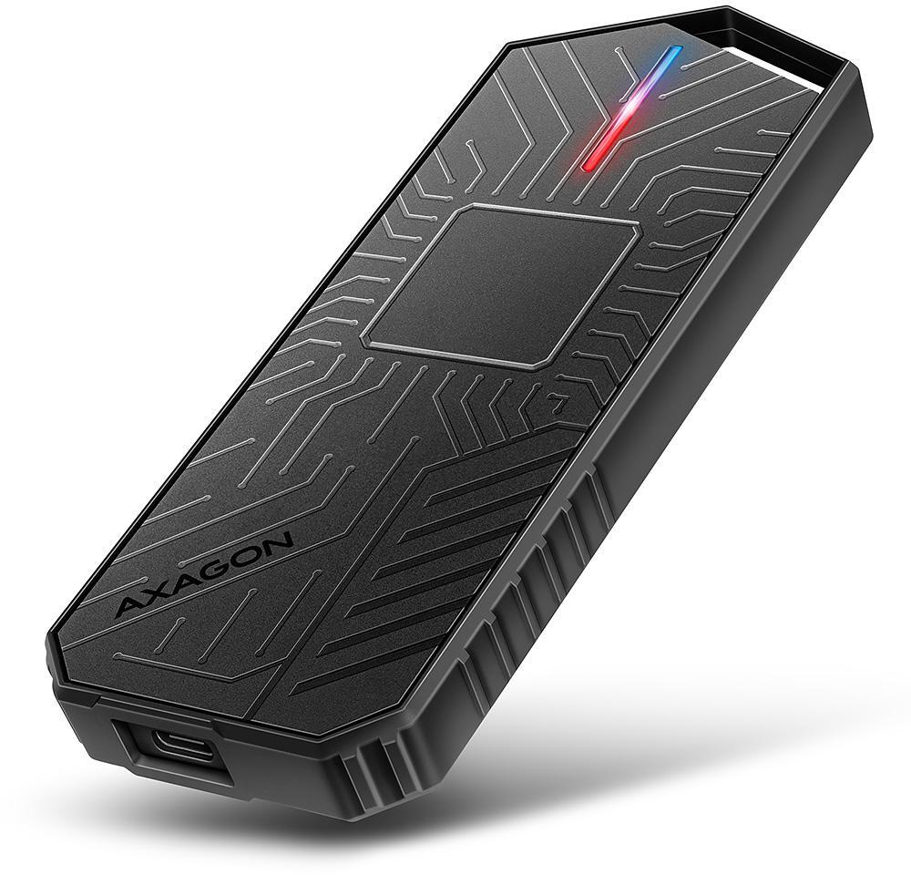 Picture of Picture of Caixa SSD AXAGON EEM2-GAM USB-C 3.2 Gen 2 10Gbps - M.2 NVMe/SATA SSD GAME 30-80mm ALU box