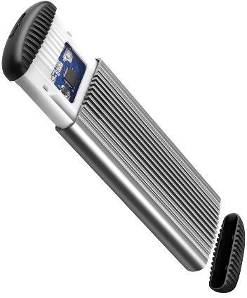 Picture of Picture of Caixa SSD AXAGON EEM2-SA USB micro-B 3.2 Gen 1 - M.2 SATA SSD 30-80mm screwless RIBBED box