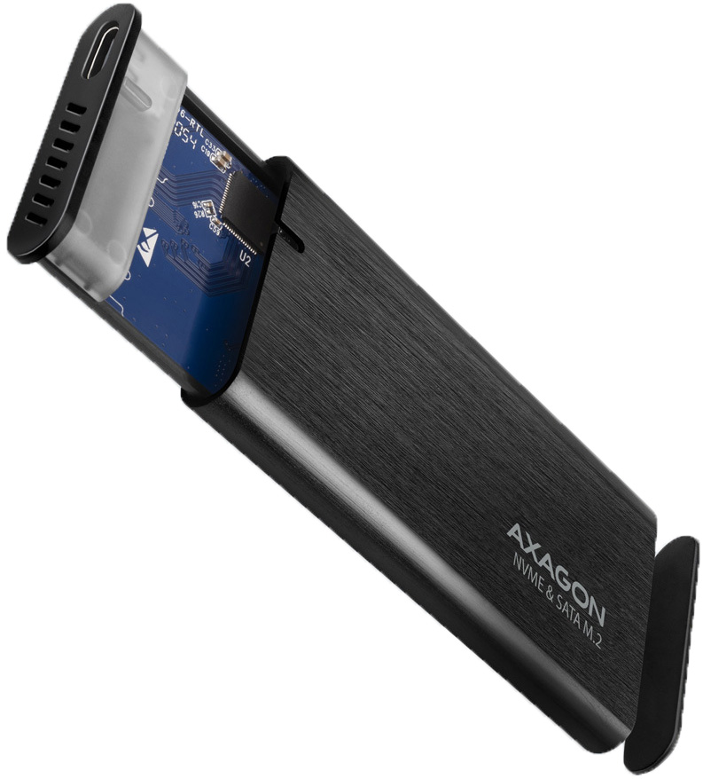 AXAGON - Caixa Externa AXAGON EEM2-SB2 USB-C 3.2 Gen 2, SSD M.2 - Preto