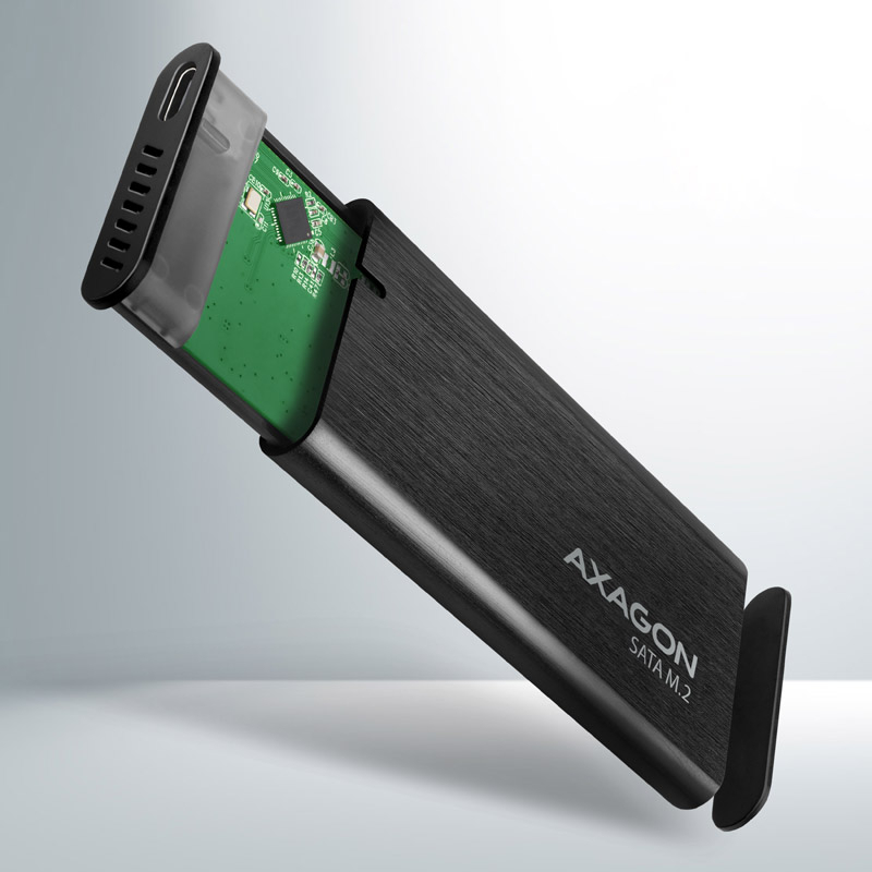 AXAGON - Caixa Externa AXAGON EEM2-SBC para M.2/SSD USB-C 3.2 Gen2 - Preto