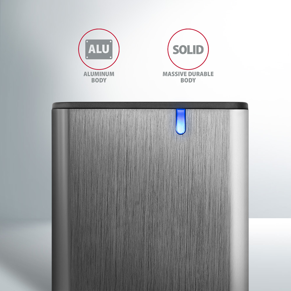 AXAGON - Caixa Externa AXAGON EEM2-SG2 RAW BOX para SSDs M.2 USB-C 3.2 Gen 2 Silver