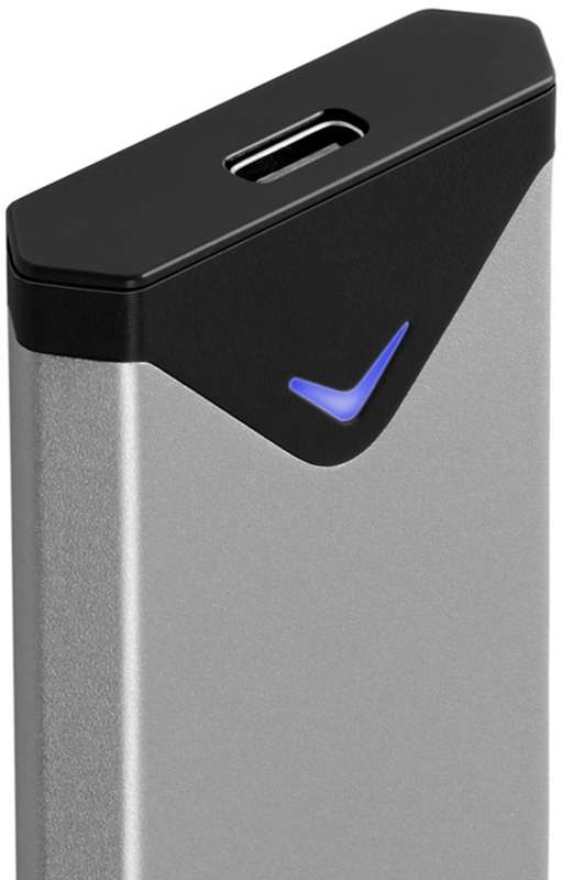 AXAGON - Caixa Externa AXAGON EEM2-UG2 para M.2/NVMe/SSD USB-C 3.2 Gen2 silver