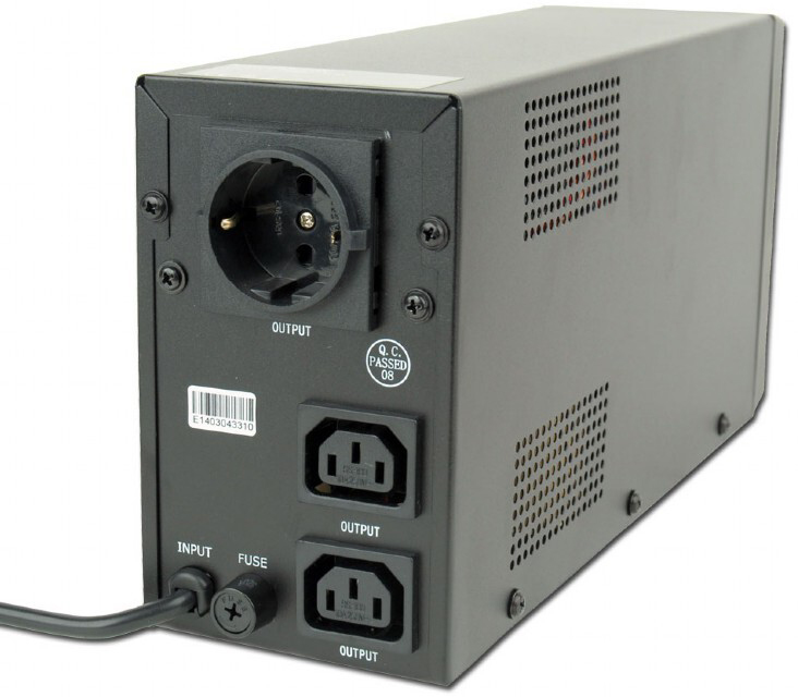 gembird - UPS Gembird EG-UPS-031 650VA Schuko/IEC Preta