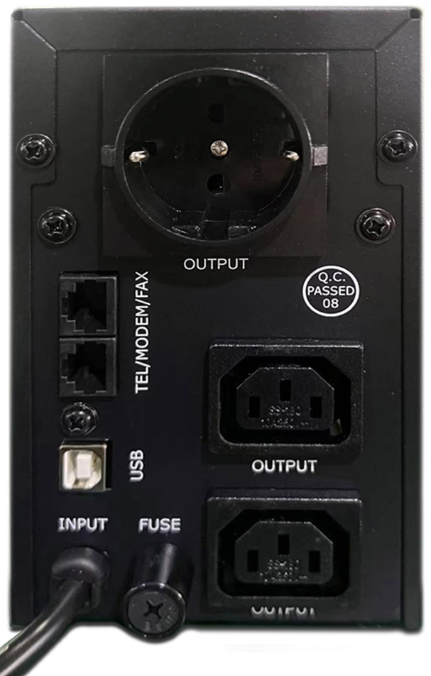 gembird - UPS Gembird EG-UPS-032 850VA Schuko/IEC/USB Preta