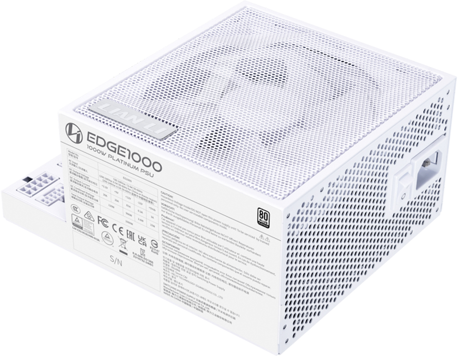 Lian Li - Fonte Modular Lian Li Edge 1000W 80+ Platinum Branco