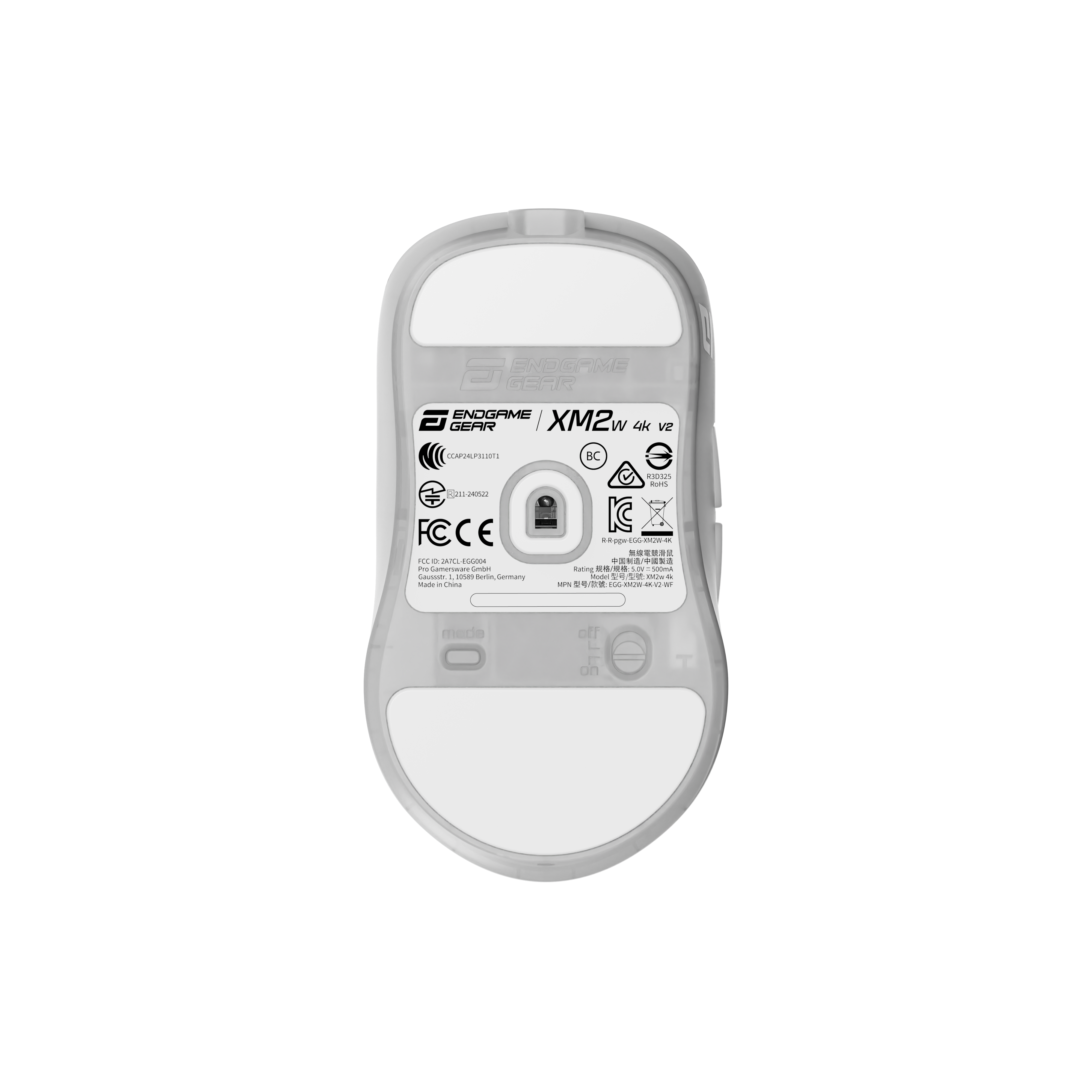 Endgame Gear - Rato Gaming Endgame Gear XM2w 4k V2 Wireless - White Frost