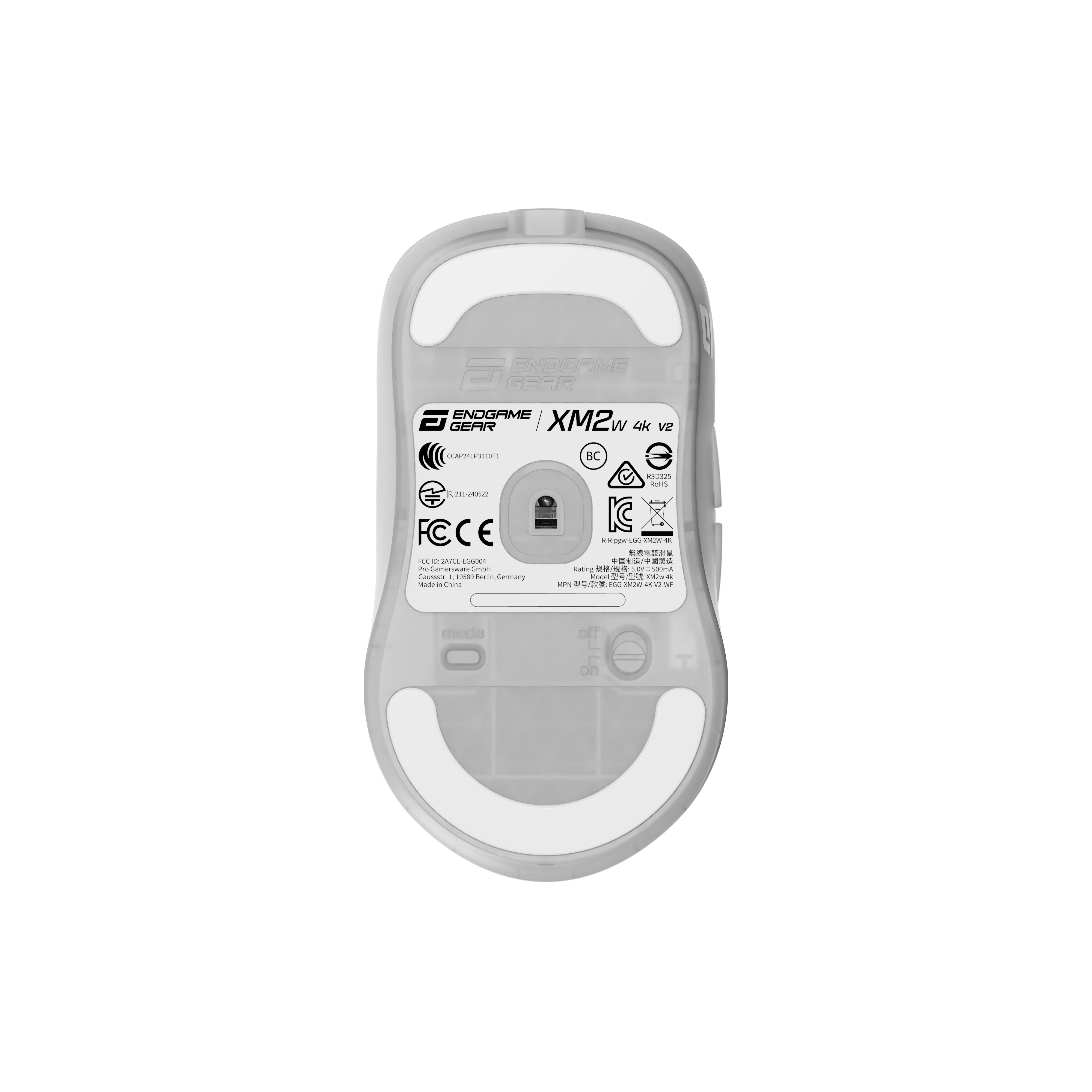 Endgame Gear - Rato Gaming Endgame Gear XM2w 4k V2 Wireless - White Frost