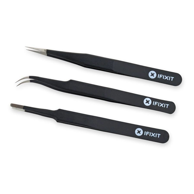 iFixit - Kit Pinças de Precisão iFixit PRO Anti-Estático (Pack 3)