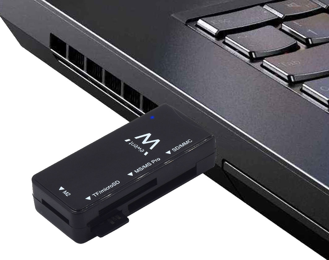 Ewent - Leitor de Cartões Ewent USB 2.0 Multi-Card