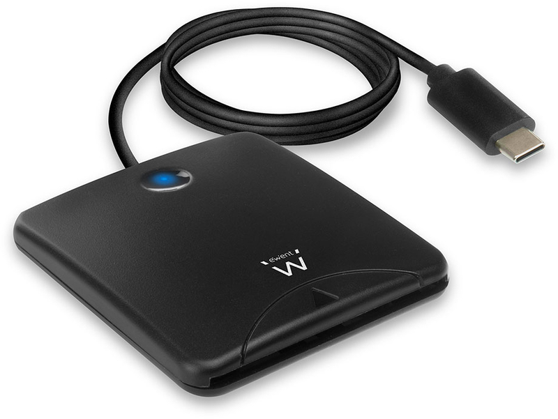 Ewent - Leitor de Cartões de Cidadão Ewent USB Tipo C Preto