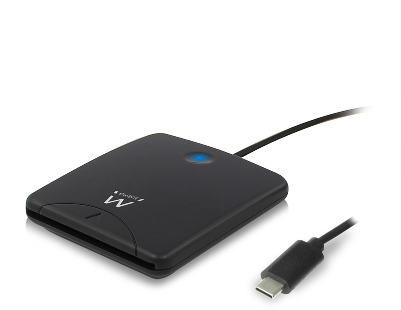 Ewent - Leitor de Cartões de Cidadão Ewent USB Tipo C Preto