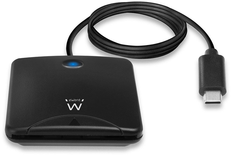Ewent - Leitor de Cartões de Cidadão Ewent USB Tipo C Preto