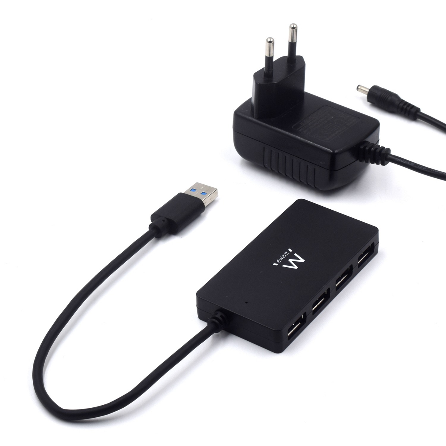 Ewent - Hub USB Ewent 4 Portas USB 3.0 Gen 1 c/alimentação