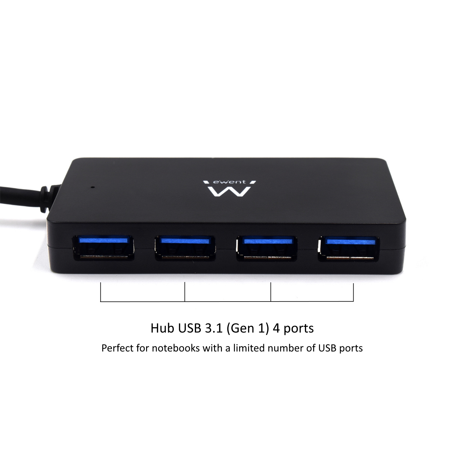 Ewent - Hub USB Ewent 4 Portas USB 3.0 Gen 1 c/alimentação