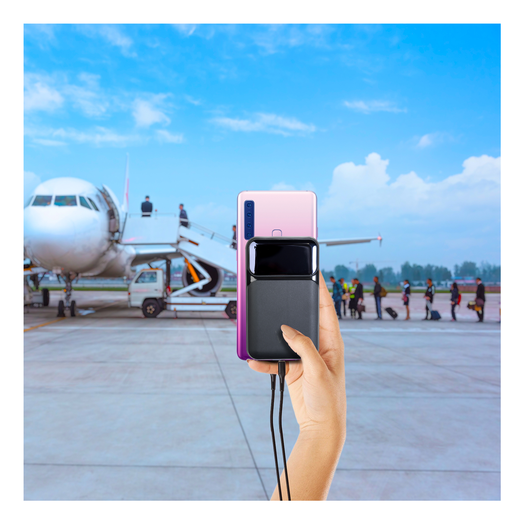 Ewent - Powerbank Ewent EW1164 20000mAh PD 65W Fast Charging Preta