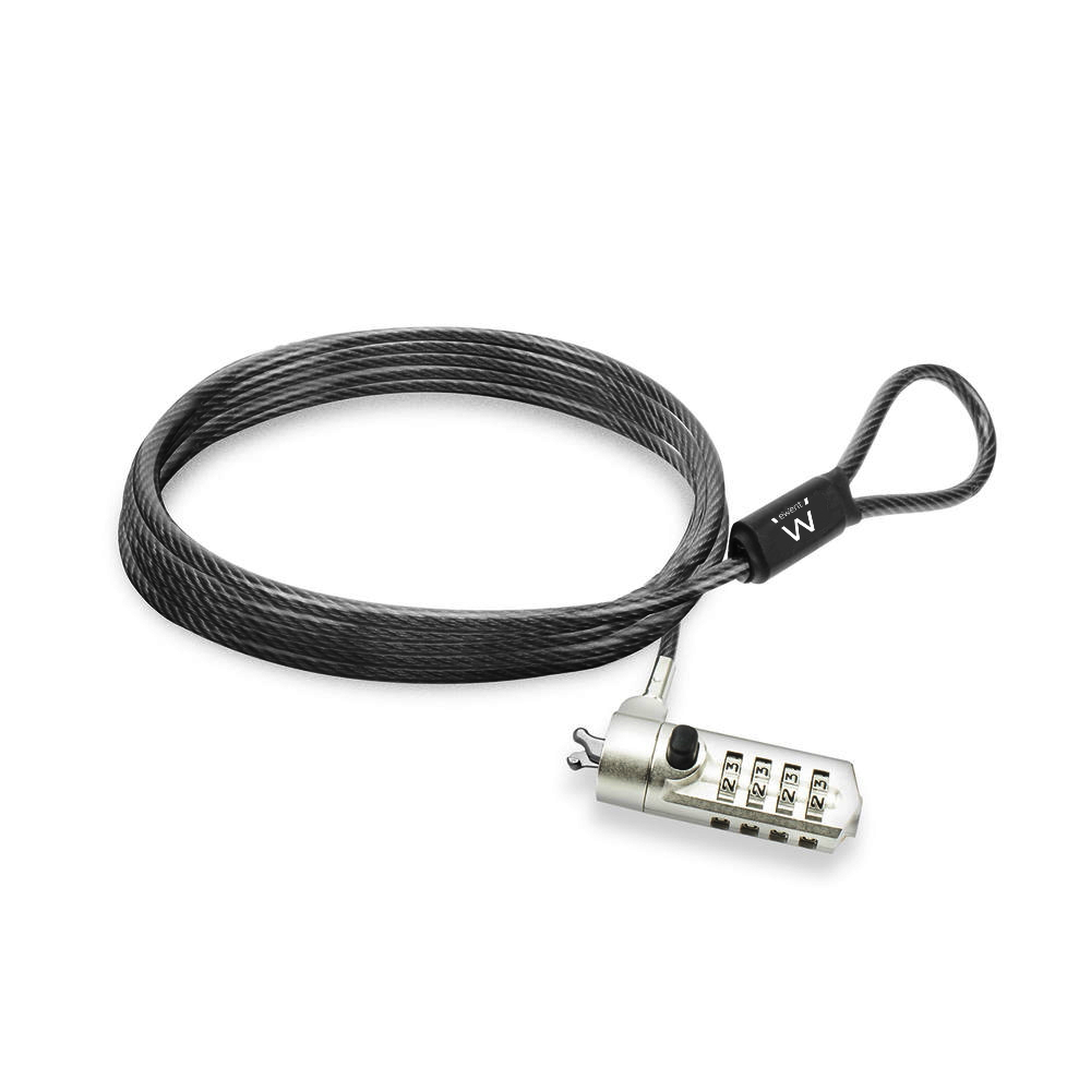 Picture of Picture of Cadeado Ewent Anti-Roubo c/Código 1.50 M Preto