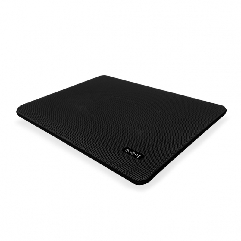 Ewent - Cooler de Portátil Ewent com 2 Ventoinhas + Hub até 17"
