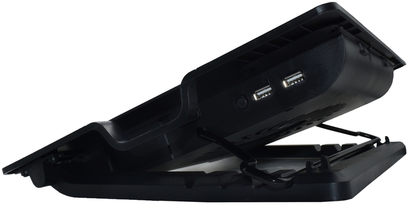 Ewent - Cooler de Portátil Ewent com 1 Ventoinha + 2 Portas USB até 17"
