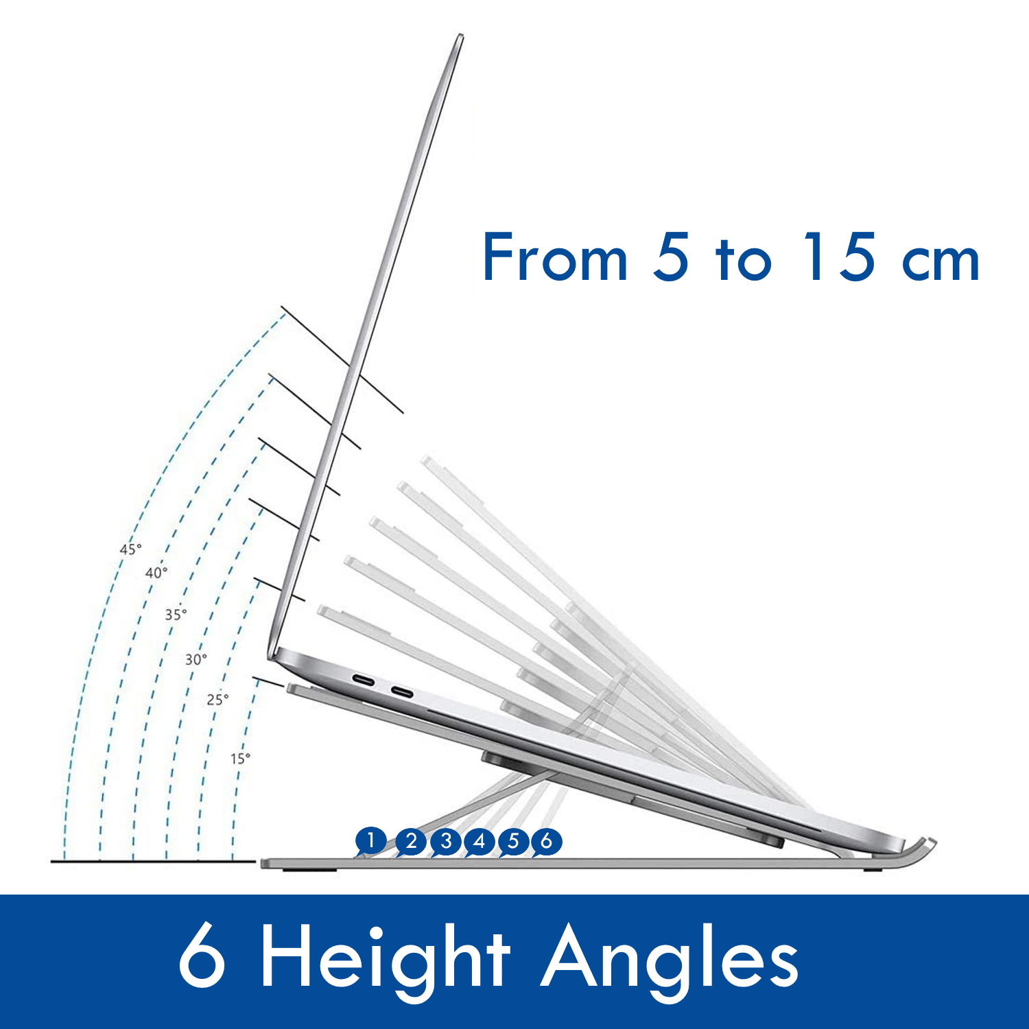 Ewent - Suporte Ewent EW1266 Aluminum Folding Laptop Stand Cinza