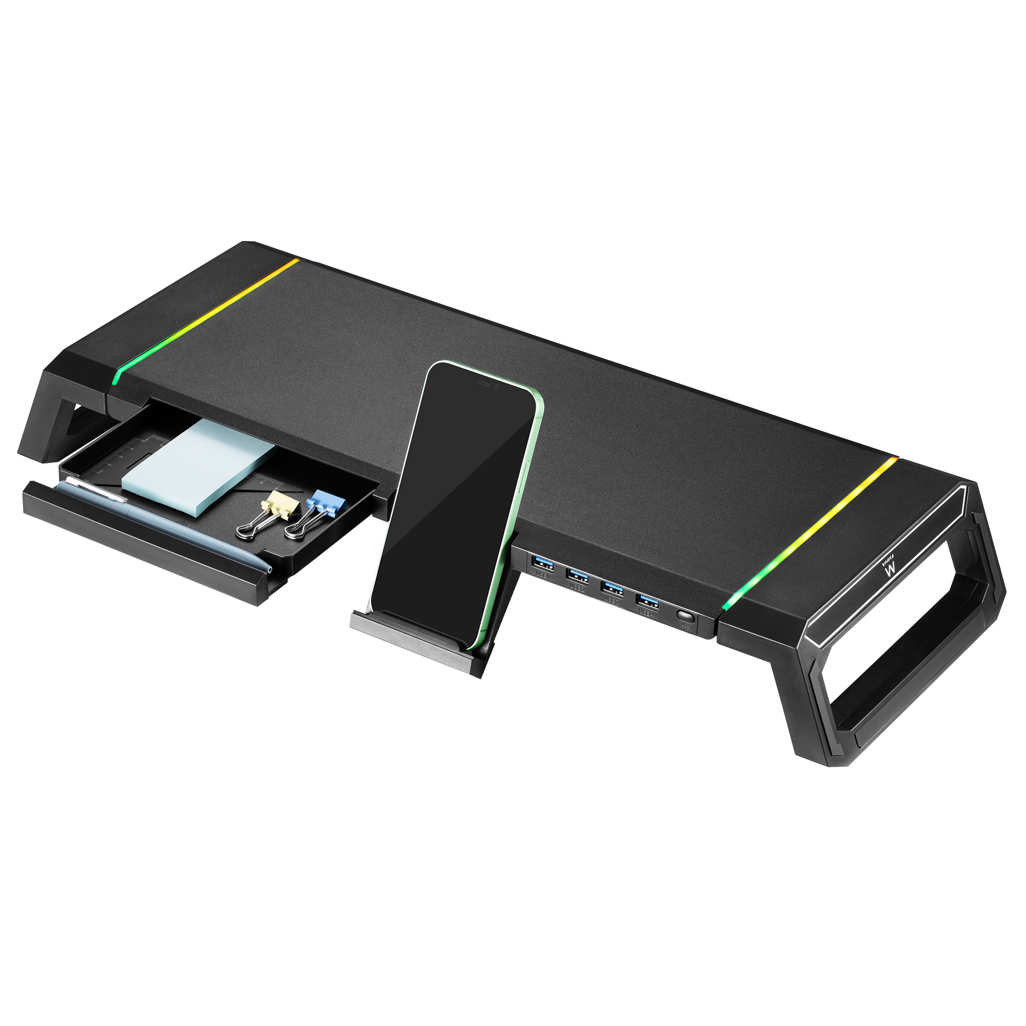 Picture of Picture of Base para Monitor Ewent Foldable RGB c/ Hub USB 3.0 Preto
