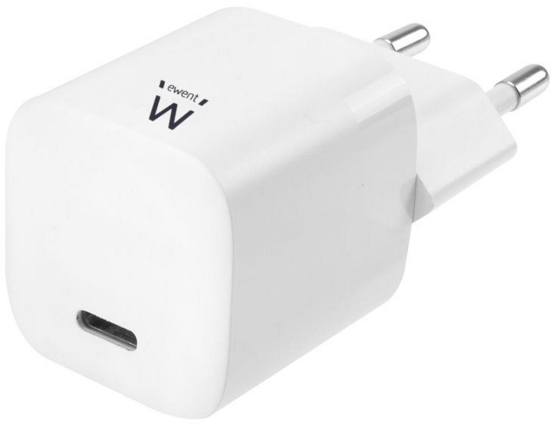 Picture of Picture of Carregador Ewent Nano USB-C / QC3.0 Fast Charger 33W Branco