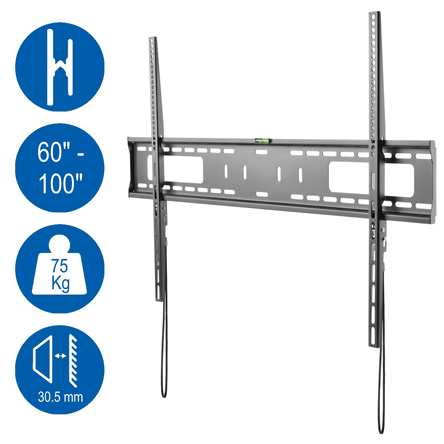 Ewent - Suporte de Parede 60" a 100" Ewent EW1504 Bracket Fixo XXL